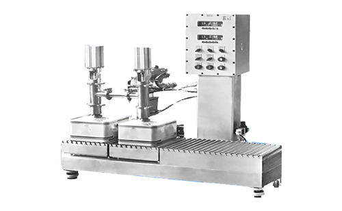 双头半自动小包装定量液体灌装秤